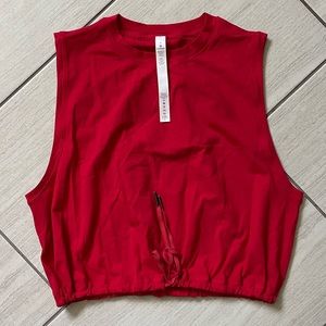 Lululemon Tank adjustable waist band size 6 Red New